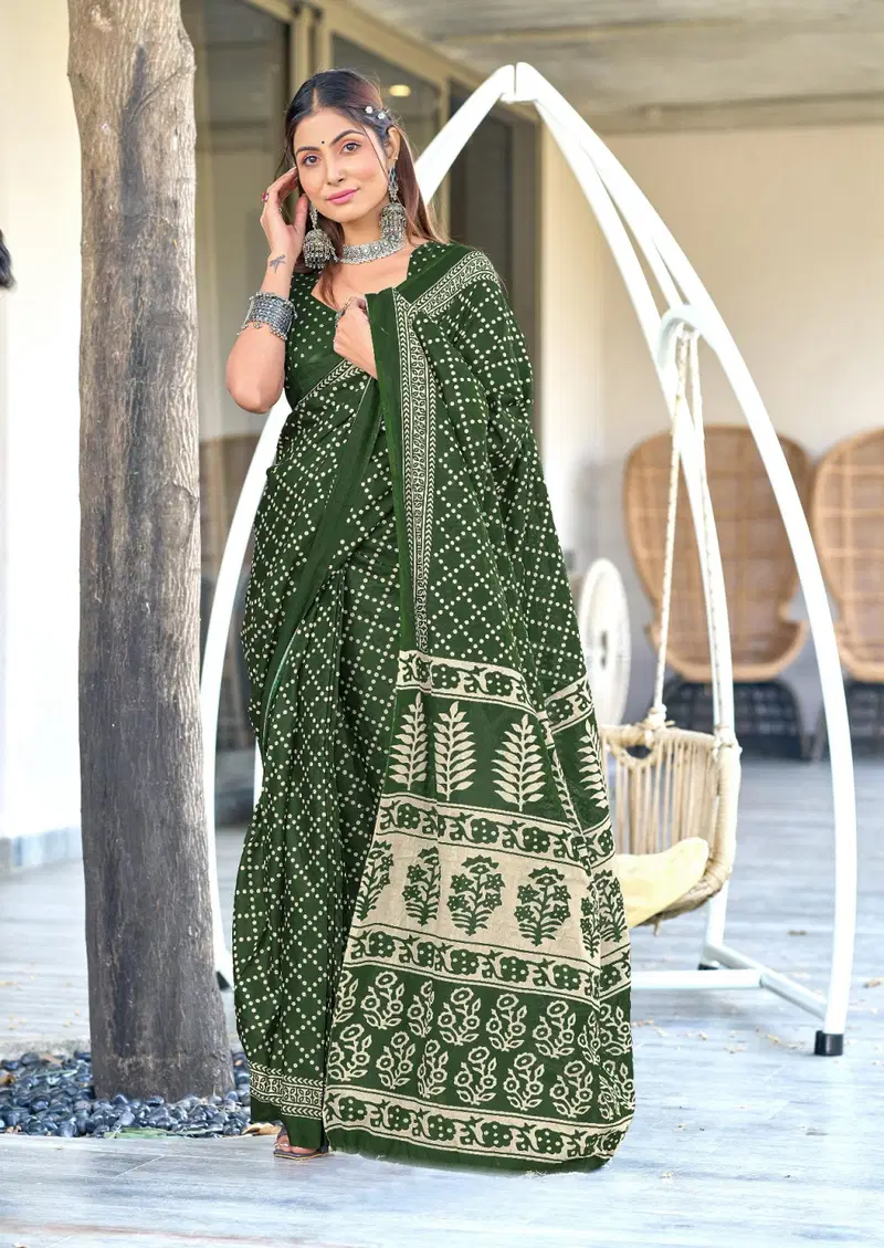 Df Victoriya Printed Cotton Stylish Saree Collection